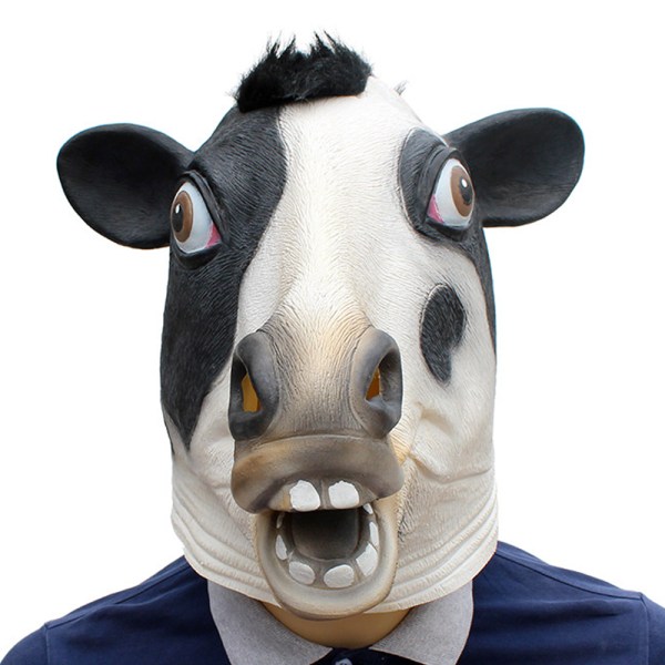 Dyremaske Kohoved Sjov maskerade for voksne, der klæder ko på