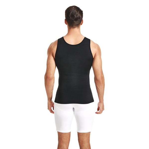 Sort(m) Træningsundertøj til mænd Ensfarvet Fitness Sport Bomuld