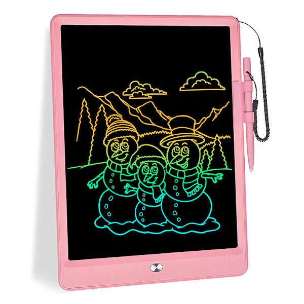 10 tommer LCD skrivetablet (lyserød) til voksne børn, børnetegninger Pink