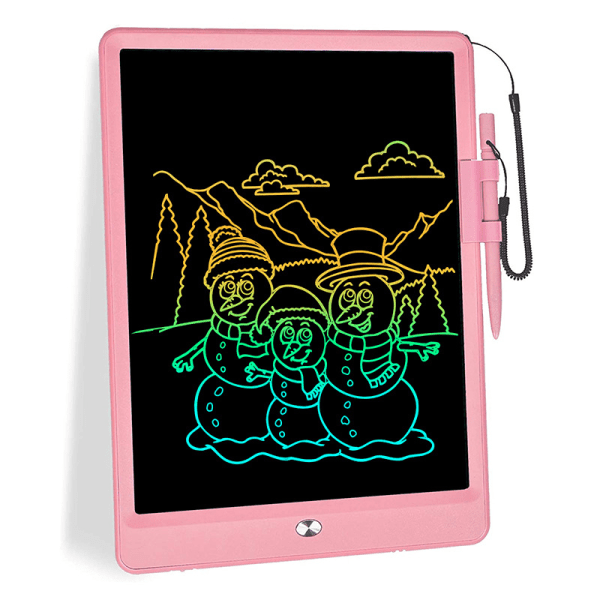 10 tuuman LCD-kirjoitustabletti (vaaleanpunainen) aikuisille lapsille, lasten piirustus