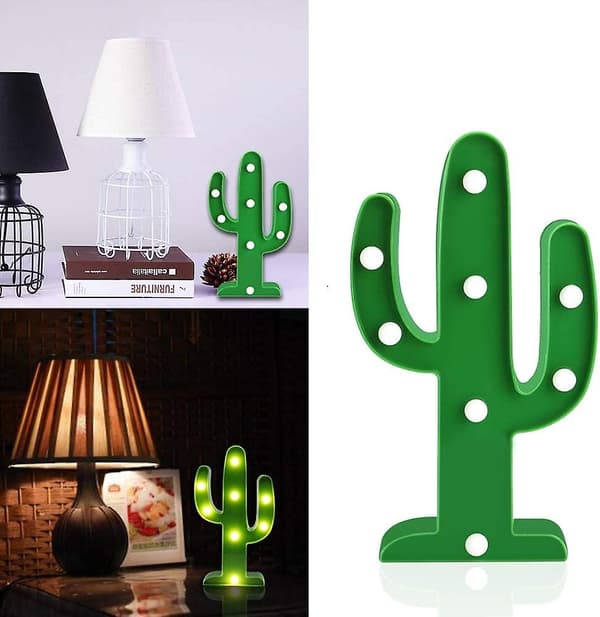 Cactus Light Barnrumsdekorationslampor Belysning, Led Cactus Lamp Ni