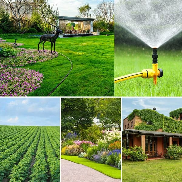 Automatisk 360 graders roterende vandingssystem multi-point sprinkler til