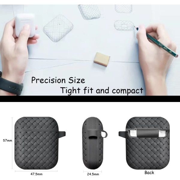 Beskyttende etui kompatibel med AirPods, Retro Classic Weave