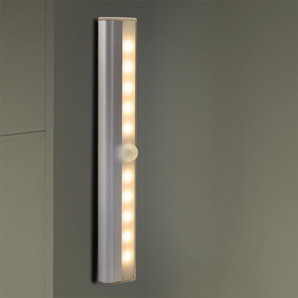 1 stk. (varmt lys lamper) 10 LED, (varmt lys) trådløs, USB genopladelig, magnetisk, bevægelsessensor, 3 lystilstande, bærbar. Skab lys, nød håndlampe, børns natlys, hjælpe lys