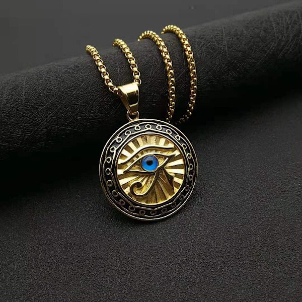 Egyptisk Eye of Horus smykke halskæde til mænd