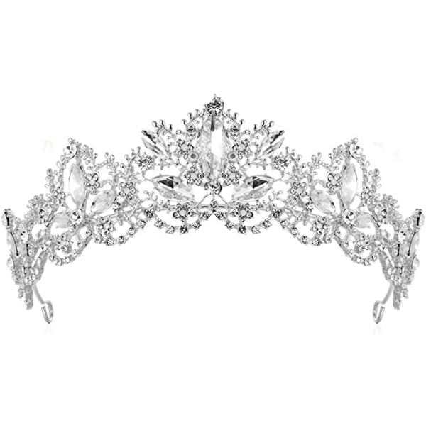 Kristalldrottningkrona (Silver), Rhinestone Princess Hair