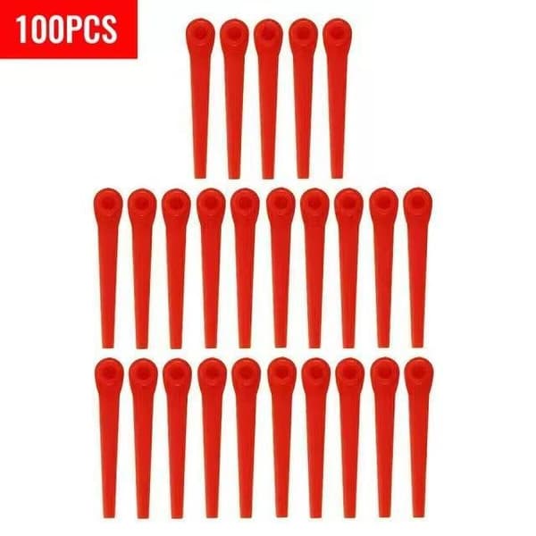 100x Plastkniver Reservekniver til Jardina Gresstrimmer