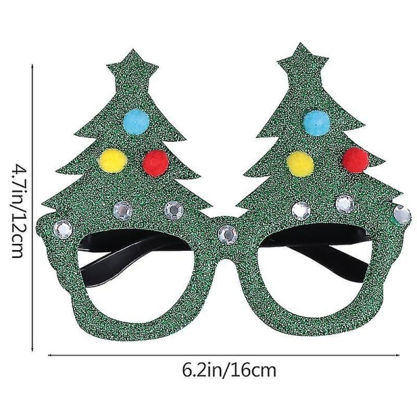 8 stk Julefest Dekorative Briller Nyhed Briller Øje