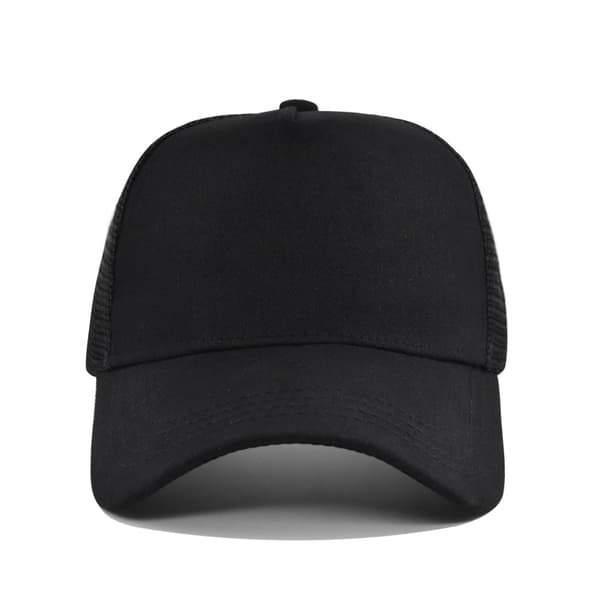 Caps Baseballcaps Ensfarget Meshcaps Pustende black