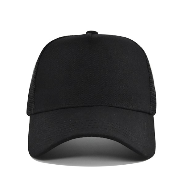 Keps Basebollkeps Enfärgad Meshkeps Andningsbar black