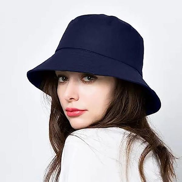 Dame Fiskerhat Solhat Visor Hatte Reversible Foldbar Spand