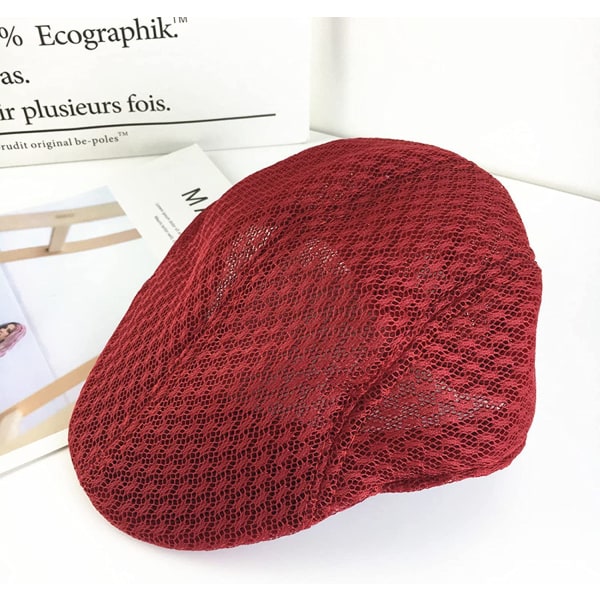 Herre pustende mesh flat cap sommer gutt hatt Ivy hatt