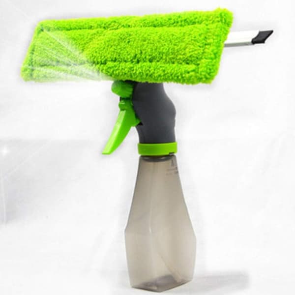 Grønn - 1 stk Vindusvasker squeegee, sprayflaske Dobbelt glass