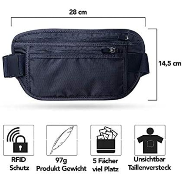 svart 28cm Professionell platt ryggväska med RFID-skydd för wo