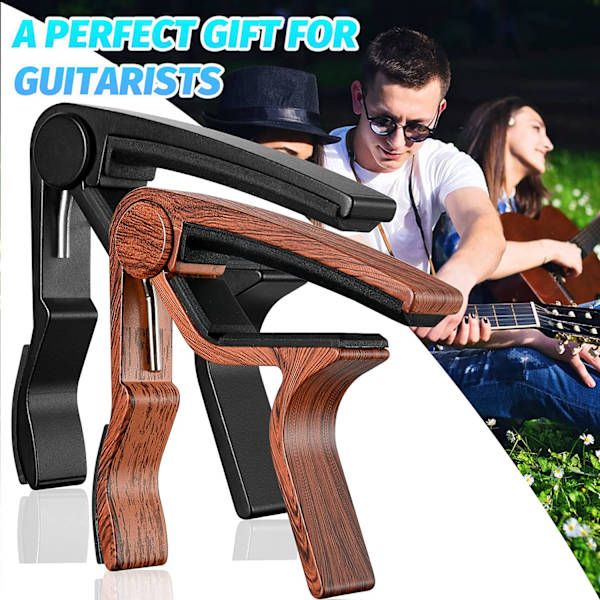 2 set folk / elektrisk gitarr stämningsklämmor aluminiumlegering woo