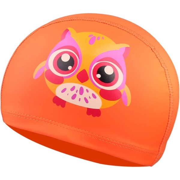 Orange Owl Kids cap - Vattentät barn cap, Hår Ca