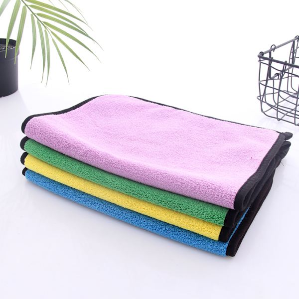5 kpl korkeatiheyksinen koralli fleece pyyhe kaksinkertainen auton pyyhe kääre