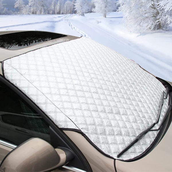 En fire-lags tykk sølv bil frontrute snøskjerm solskjerm med