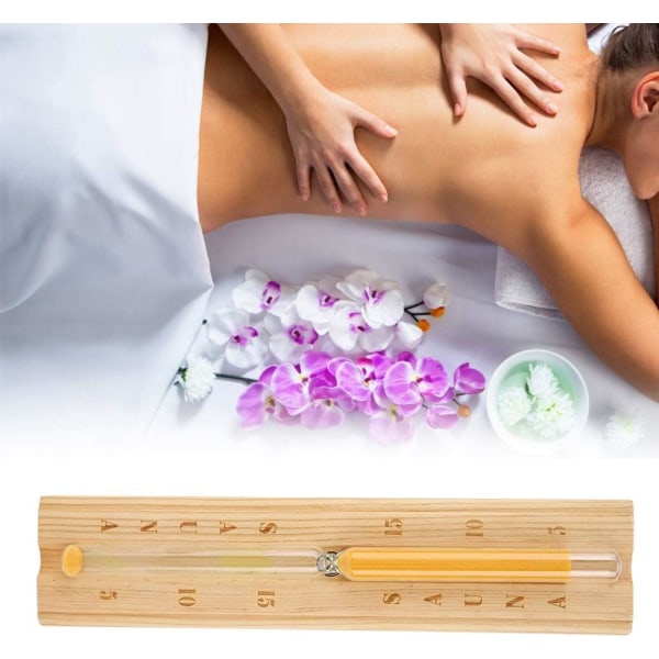Sauna Timeglass 15 minutter, Sand Timer Klokke Nedtelling Timeglass