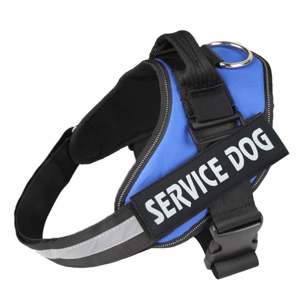 Blå, XS-justerbar No-Pull åndbar hundesele, gåbane