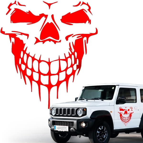 2 st Bilstickers och Dekaler Vattentäta Reflekterande Vinyldekaler