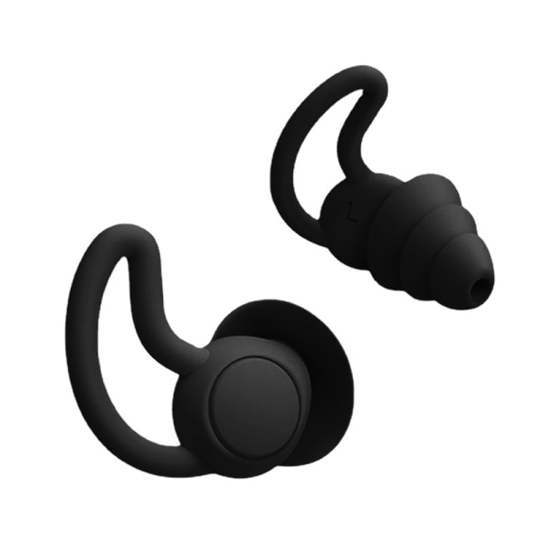 Støydempende ørepropper for å sove, 2 stk (svart) silikon f5ec | Fyndiq