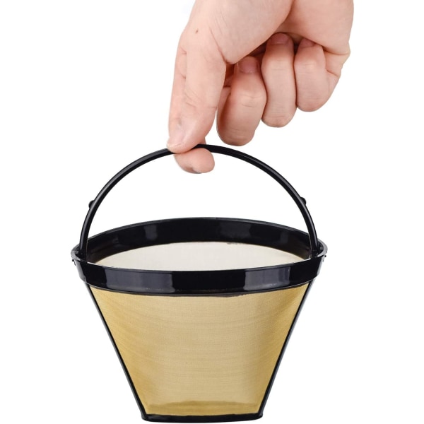 Gjenbrukbart kaffefilter, 2stk Permanent kaffemaskinfilter for