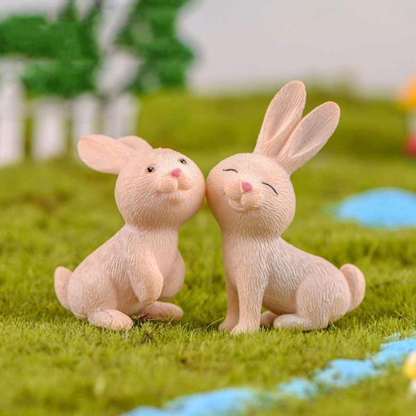 7 kappaleen mini-pääsiäispupufiguurit pääsiäiskoriste pienet maat
