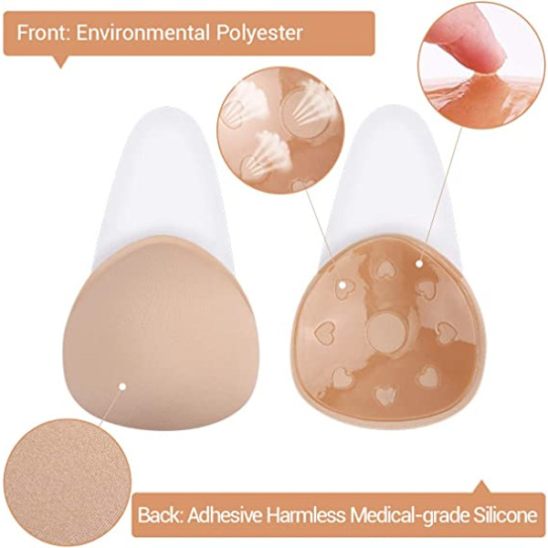 M Strapless usynlig selvklebende BH for kvinner gjenbrukbar Push Up In
