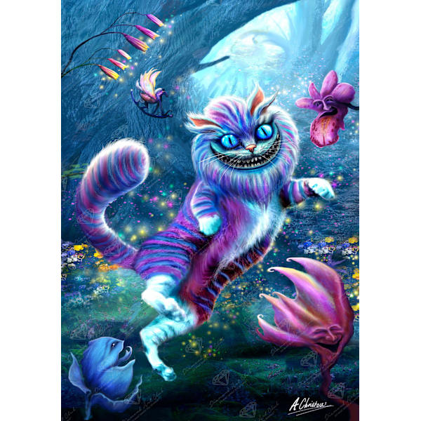 30 x 40 cm, katt Diamantmaleri Diamantbroderi Maleri Lerretet 5d Maleri Barn Voksen Rhinestone Masse Puslespill