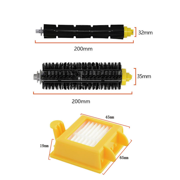 (A)Tilbehør Udskiftningssæt til Roomba 700-serien