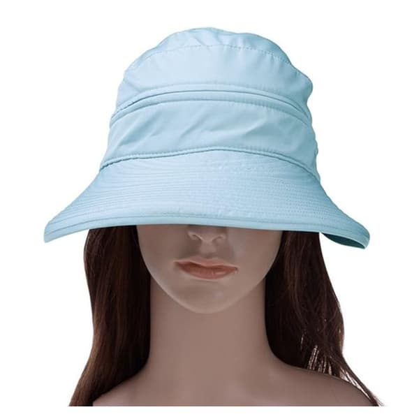 Dame Solhat Bred Stor Skygge Hat Kasket Sommer Strandhat (sort)