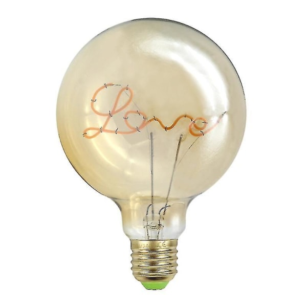 Edison polttimo kirjainlamppu G125 pöytävalaisin polttimo LED hehkulamppu  la b5a3 | Fyndiq