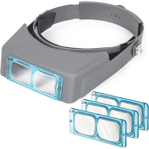 Head Mount Magnifier, Professionell Juvelerare Lupp Pannband Magnif