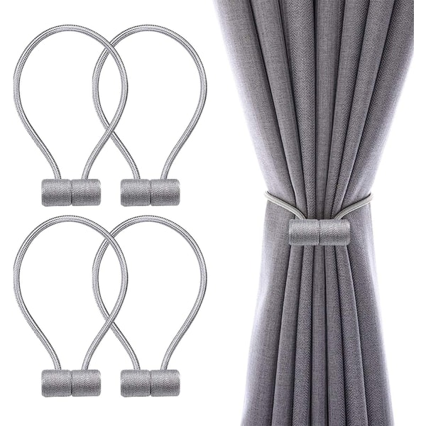 4 kappaletta magneettiset verhonpidikkeet, verhonpidikkeet, köysiverhonpidikkeet, Buc