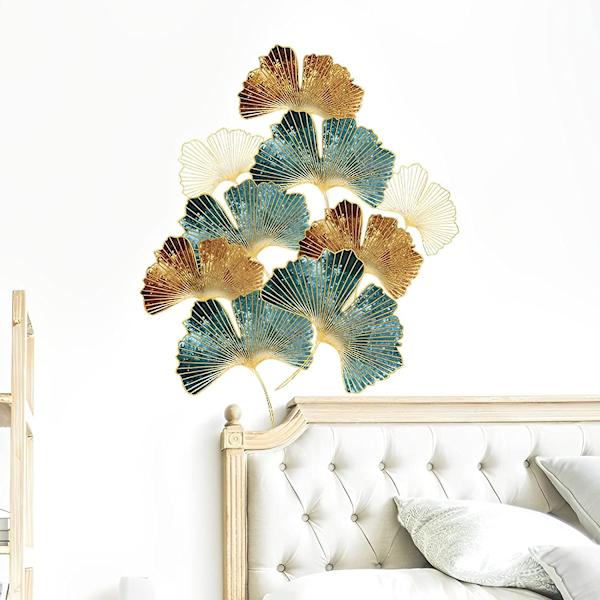 XL Väggdekaler GINKGO BLAD Guld (76x87 cm) I Självhäftande w
