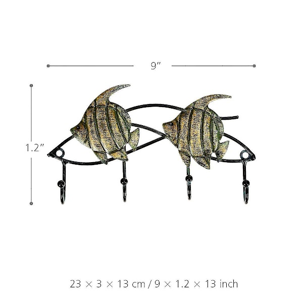 Väggkrok i metall, djurfigurer, järnhängare, heminredning