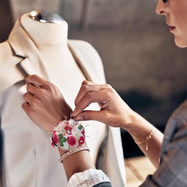 Nåldynor handledsnåldynor sy nåldyna blomma mönster för sömnad broderi 3 stycken