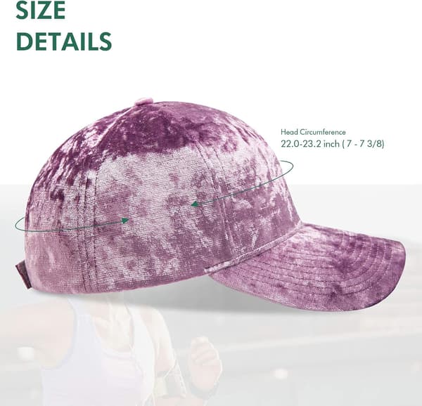 Herre Cap Vår Fløyel Baseball Cap for Kvinner Menn Sober Unstruc