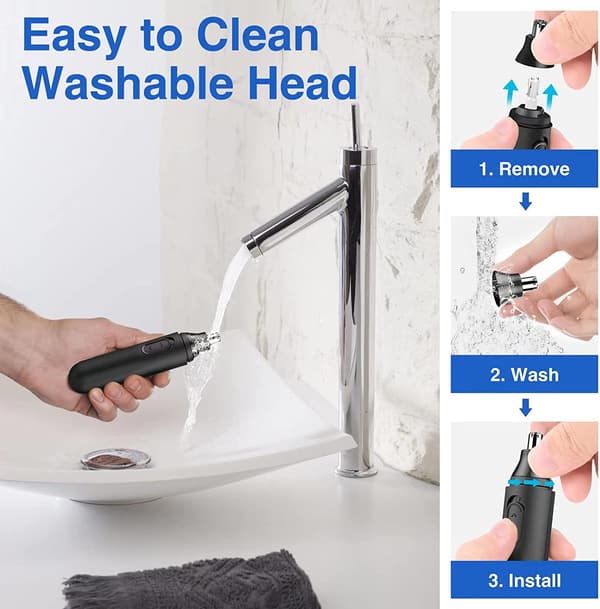 Nesehårstrimmer for menn - nesehårstrimmer, nesehårfjerner, P