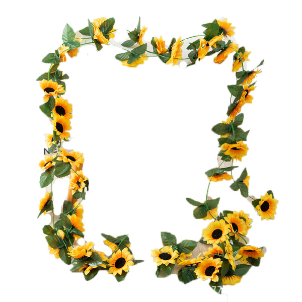 3 Pack Artificial Sunflower Garland Silk Sunflower Vine Artifici