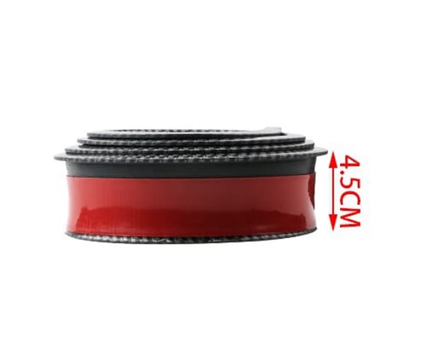 3,8 cm Flat Black-Universal Bil Gummihjul Karbonfiber Øyenbryn