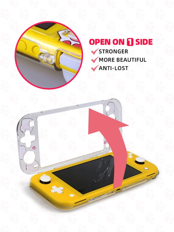 Beskyttende deksel kompatibelt med Nintendo Switch Lite - Hvit, Hard