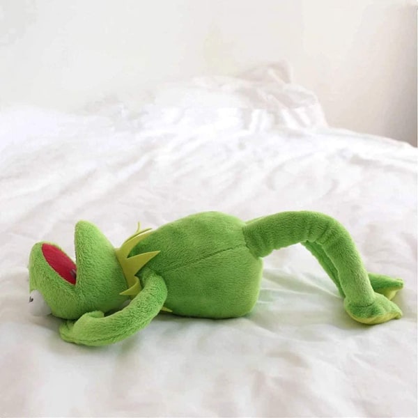 Frog plysj hånddukke leketøy, plysj leke sesam, søte Kermit The F