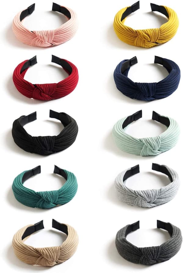 10 stk Boho Hodebånd for Kvinner Jenter, Elastisk Hårbånd deres V