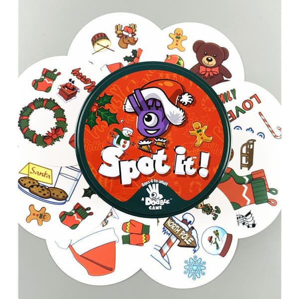 Spot it -peli Dobble (Rautaboksi - Joulu)
