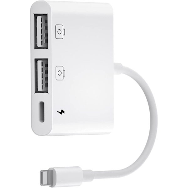 iPhone USB -kamera, 3-in-1 iPhone USB -sovitin, Lightning USB OTG Fe