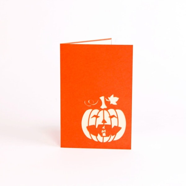 5 kpl Halloween Pop-up -kortteja Angry Pumpkin Creative Käsintehty paperi