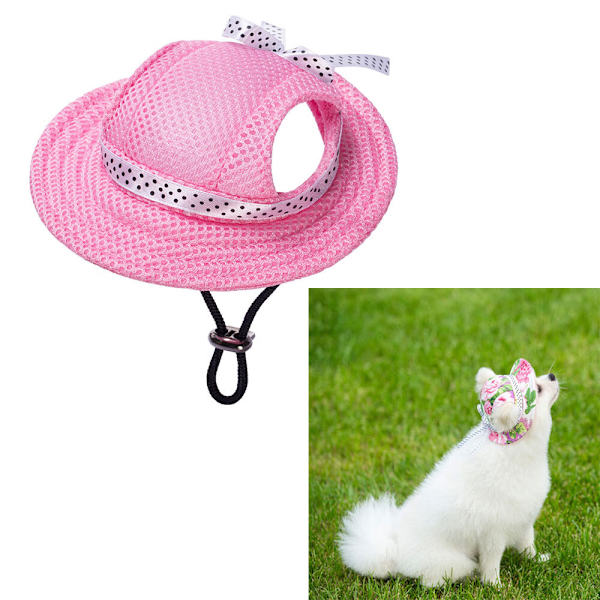 1 stk. (S, Mesh Powder) Justerbar Hunde Solhat - Baseball Cap w