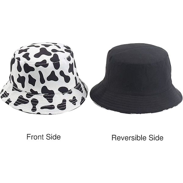 Vinterhatter for kvinner Faux Fur Bucket Hat Leopard Print Buck